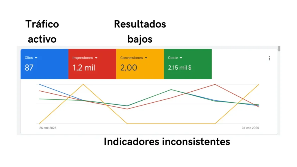 errores comunes en campañas google ads cdmx sin resultados