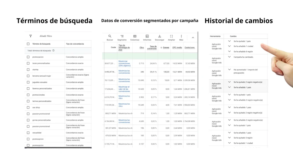 proceso de toma de decisiones en google ads basado en criterio consistente y control de cuenta